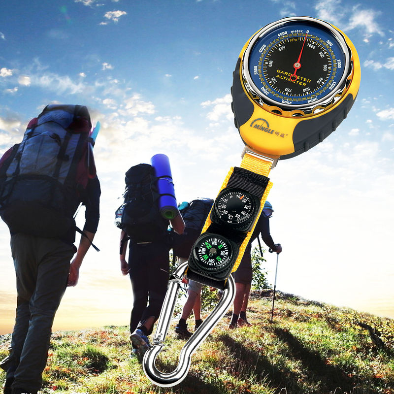 Hiking / Camping Compass Indoor Outdoor Thermometer -30 To 50℃ Measurement  Range